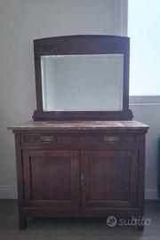 Mobile antico  con specchio