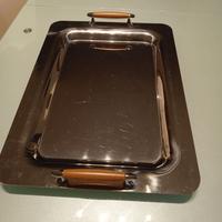 Vassoio con manici inox .misure 33x46