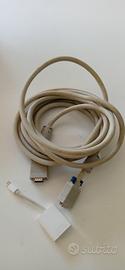 Cavo VGA maschio/maschio 5 MT. +  Adattatore Apple