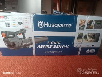 Husqvarna soffiatore elettrico con batterie e cari