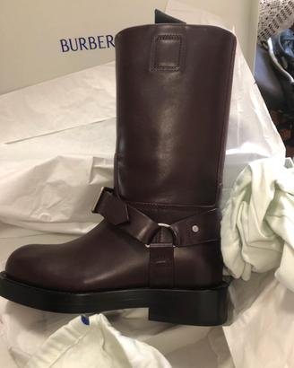 Stivali camperos pelke Burberry