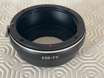 Adattatore ottiche Canon Eos su corpo Fuji Fx