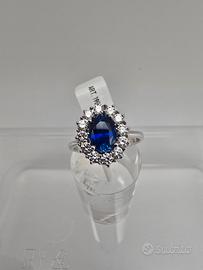 Anello Margherita Zaffiro e Diamanti  Visconti