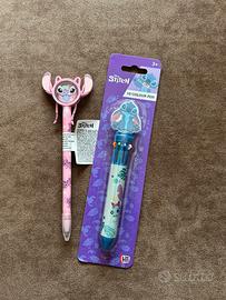 Set 2 Penne Disney Stitch: 1 Gel + 1 Multicolore
