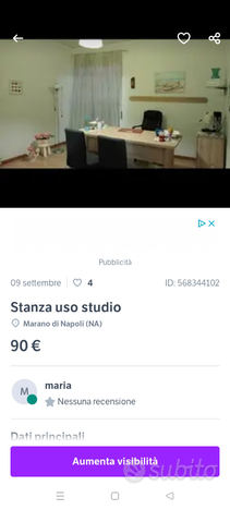 Stanza uso studio