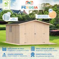 casetta in legno 3x4 12mq mod. PERUGIA