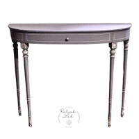 Consolle legno nuova dipinta a mano grigio chiaro