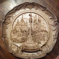 piatto in gesso Barcellona anno 2005