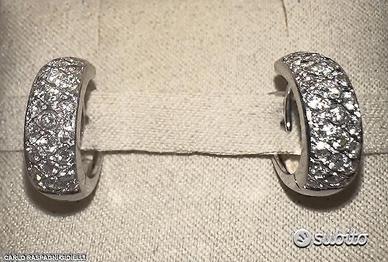 PAIO ORECCHINI ORO 18kt. CON DIAMANTI NATURALI