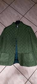 Giacca trapuntata verde