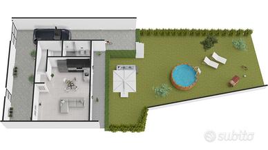 Villetta con giardino