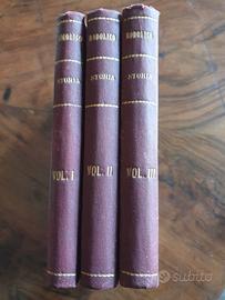 Antico Libro 1928 “Sommario storico” in 3 volumi