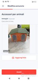 Casetta doppia per cani 