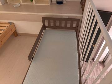 Lettino ikea singolo con sponda