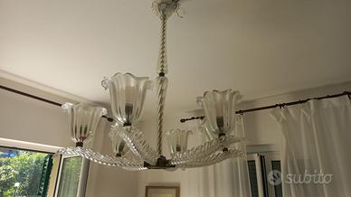 Lampadario in vetro