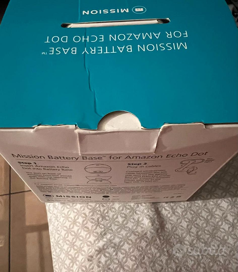 Batteria Per Echo Dot 4a E 5a Generazione - 5000mAh, Bianco, Ricaricabile USB-C - Foto 12