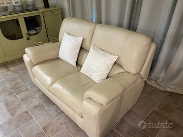 3 Divani chateau dax beige pelle