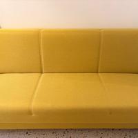 Divano letto singolo senape