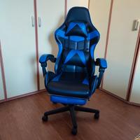 sedia gaming nero/blu