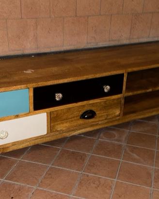 Mobile tv basso di legno
