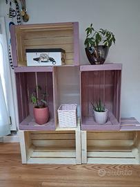 cassette legno decorate a mano