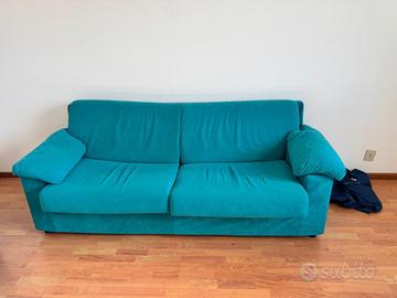 Divano letto 2/3 posti turchese