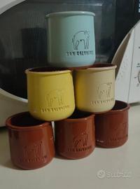 set 6 bicchieri terracotta