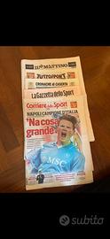 Giornali Napoli Campione D’Italia 2025 Corriere