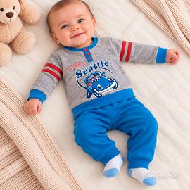 PUGIAMA BAMBINO 2 PEZZI AUTO – 9 MESI – NUOVO