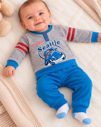 PUGIAMA BAMBINO 2 PEZZI AUTO – 9 MESI – NUOVO