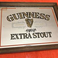 Quadro specchiato anni 70 Guinness Extra Stout