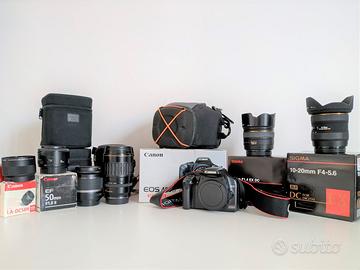 📸 Kit Canon EOS 450D + obiettivi Canon e Sigma