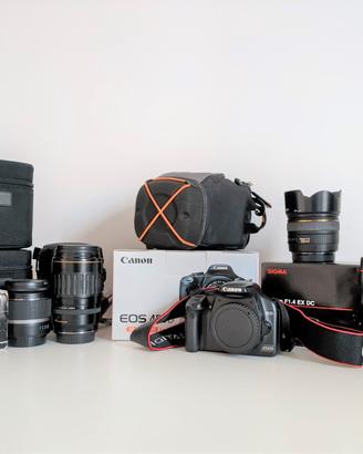 📸 Kit Canon EOS 450D + obiettivi Canon e Sigma