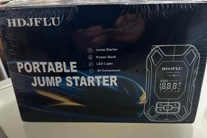 Avviatore Auto  +Compressore+Power bank+Torcia