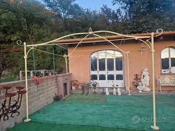GAZEBO QUADRATO IN FERRO