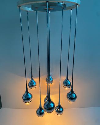 Lampada Angelo Brotto Esperia anni 70 cromata