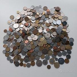 Monete vecchie vari stati Europa Usa Asia e Africa