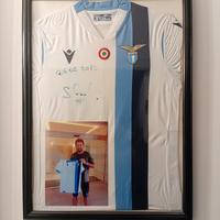 Storica Maglia Originale S.S. Lazio autografata.