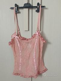 Top lingerie Fichissima pizzo taglia 38