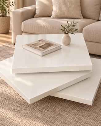 TAVOLINO DESIGN CON PIANI GIREVOLI – 50€
