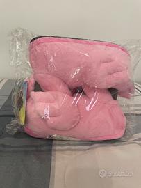 Pantofole peluche fenicottero