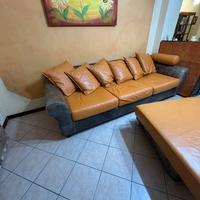 divano in pelle e cuoio maison colonial