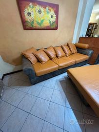 divano in pelle e cuoio maison colonial