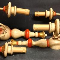 APPLIQUE coppia legno e ferro BAROCCO FIORENTINO