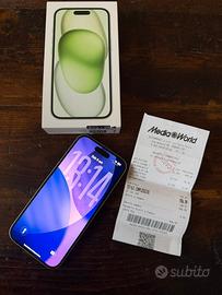 iPhone 15 128GB colore verde acqua