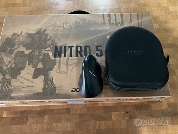 Pc lavoro gaming+cuffie jabbra evolve75+mouse