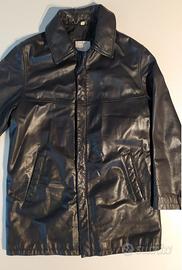 GIACCA uomo nero vera pelle Conbipel con Zip