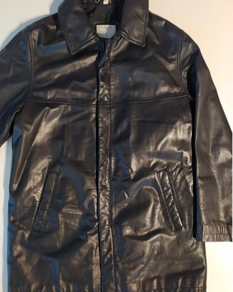 GIACCA uomo nero vera pelle Conbipel con Zip