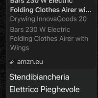 Stendibiancheria elettrico