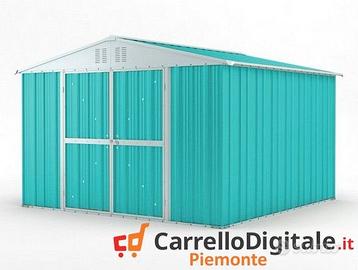 Box struttura lamiera Acciaio 327x307 azzurro